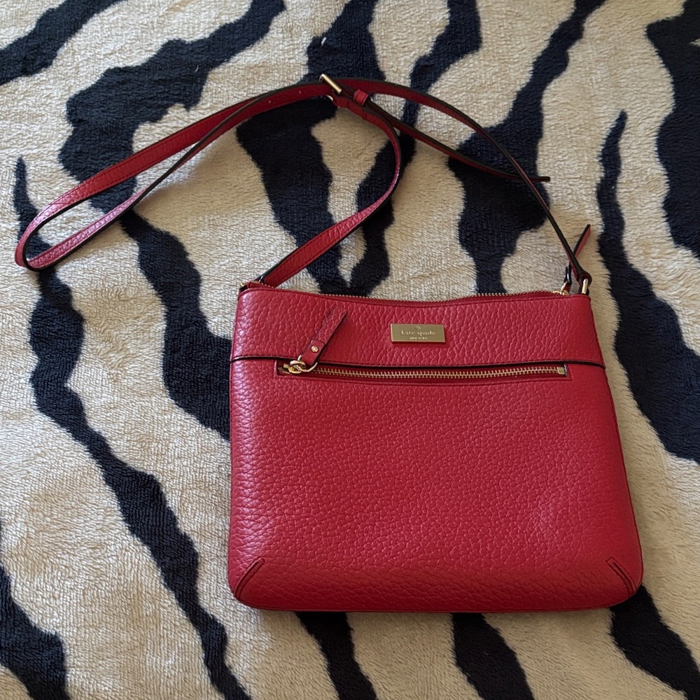 Red Leather Crossbody Bag